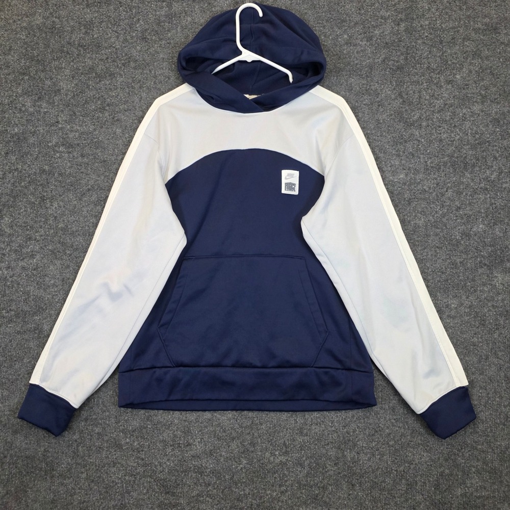 Nike Basketball Starting 5 Therma-Fit Hoodie Mens Large Blue Sweatshirt Pullover